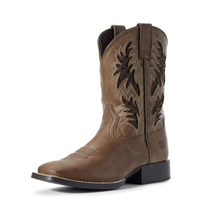 Ariat Cowboy VentTEK Kahverengi Western Csizma Çocuk (27410-312)